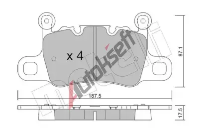 METELLI Sada brzdovch destiek MT 22-1417-0, 22-1417-0