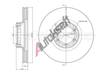 METELLI Brzdov kotou - 252 mm MT 23-0051, 23-0051