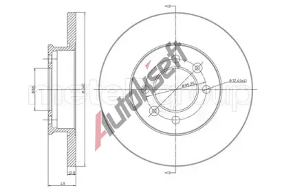 METELLI Brzdov kotou MT 23-0136, 23-0136