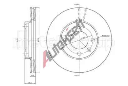 METELLI Brzdov kotou - 239 mm MT 23-0170, 23-0170