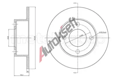 METELLI Brzdov kotou - 245 mm MT 23-0185, 23-0185