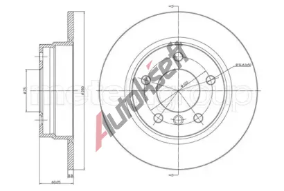 METELLI Brzdový kotouč - 280 mm MT 23-0229C, 23-0229C METELLI Brzdový kotouč - 280 mm MT 23-0229C, 23-0229C