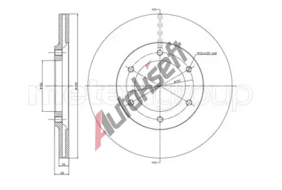 METELLI Brzdov kotou MT 23-0247, 23-0247