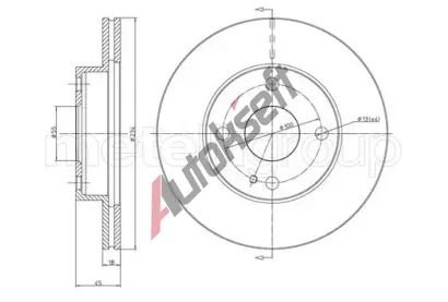 METELLI Brzdov kotou - 235 mm MT 23-0276, 23-0276