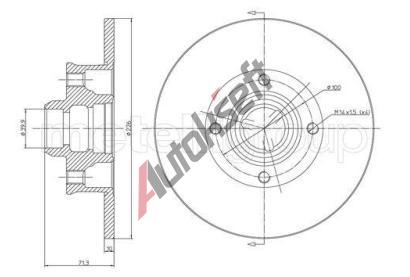 METELLI Brzdov kotou - 226 mm MT 23-0312, 23-0312