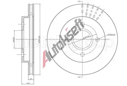 METELLI Brzdov� kotou� - 253 mm MT 23-0317, 23-0317