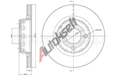 METELLI Brzdov kotou - 280 mm MT 23-0330, 23-0330