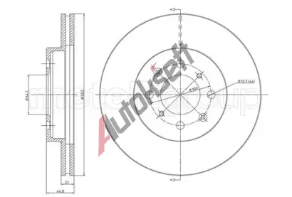 METELLI Brzdov kotou - 262 mm MT 23-0344C, 23-0344C