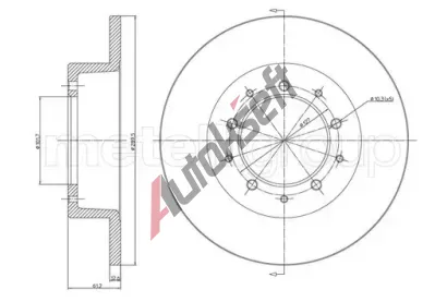 METELLI Brzdov kotou - 290 mm MT 23-0359, 23-0359