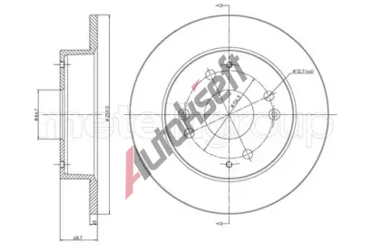 METELLI Brzdov kotou - 260 mm MT 23-0361, 23-0361
