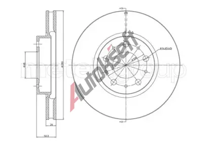 METELLI Brzdov kotou - 280 mm MT 23-0375C, 23-0375C