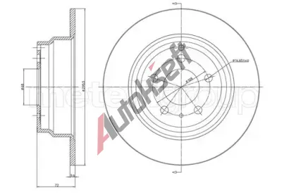 METELLI Brzdov kotou - 295 mm MT 23-0376C, 23-0376C