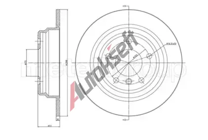 METELLI Brzdov� kotou� - 298 mm MT 23-0397C, 23-0397C