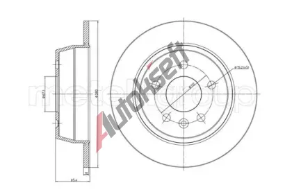 METELLI Brzdový kotouč - 280 mm MT 23-0417, 23-0417  METELLI Brzdový kotouč - 280 mm MT 23-0417, 23-0417