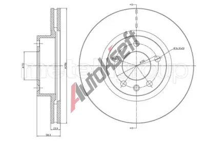 METELLI Brzdov kotou - 286 mm MT 23-0446, 23-0446