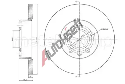 METELLI Brzdov kotou - 282 mm MT 23-0484, 23-0484