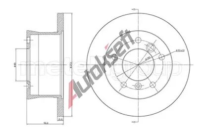 METELLI Brzdov kotou MT 23-0492, 23-0492