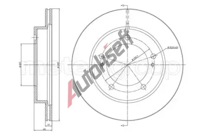 METELLI Brzdov kotou - 287 mm MT 23-0501, 23-0501