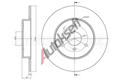 METELLI Brzdov kotou - 280 mm MT 23-0538C, 23-0538C
