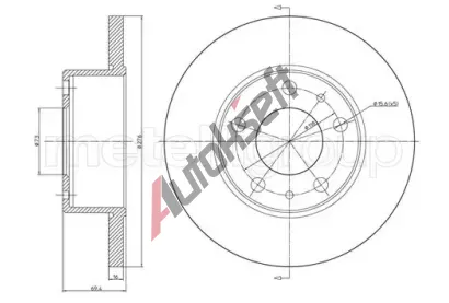 METELLI Brzdov kotou - 276 mm MT 23-0572, 23-0572