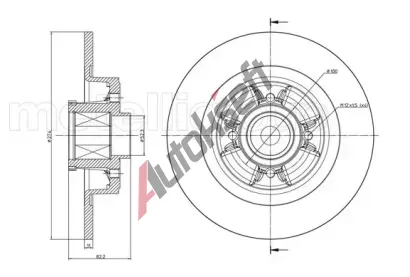 METELLI Brzdov kotou - 274 mm MT 23-0584, 23-0584