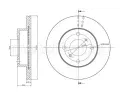 METELLI Brzdov kotou - 231 mm ‐ MT 23-0587