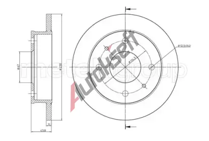 METELLI Brzdov kotou - 230 mm MT 23-0594, 23-0594