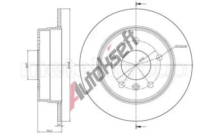 METELLI Brzdov kotou - 258 mm MT 23-0599C, 23-0599C