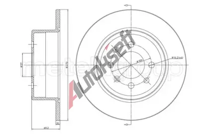 METELLI Brzdov kotou - 270 mm MT 23-0606C, 23-0606C