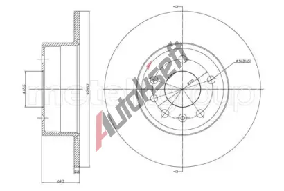 METELLI Brzdov kotou - 286 mm MT 23-0607C, 23-0607C