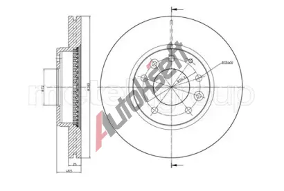METELLI Brzdov kotou - 283 mm MT 23-0621C, 23-0621C