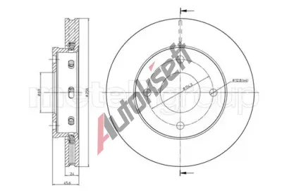 METELLI Brzdov kotou - 256 mm MT 23-0623C, 23-0623C
