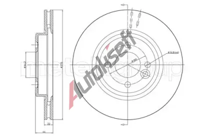 METELLI Brzdový kotouč - 276 mm MT 23-0666C, 23-0666C METELLI Brzdový kotouč - 276 mm MT 23-0666C, 23-0666C