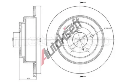 METELLI Brzdov kotou - 266 mm MT 23-0671, 23-0671