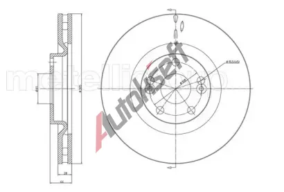 METELLI Brzdov kotou - 305 mm MT 23-0678, 23-0678