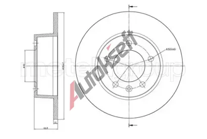 METELLI Brzdov kotou - 305 mm MT 23-0690, 23-0690