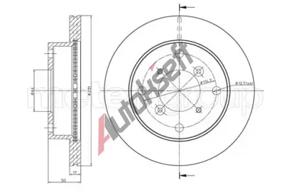 METELLI Brzdov kotou - 231 mm MT 23-0691, 23-0691