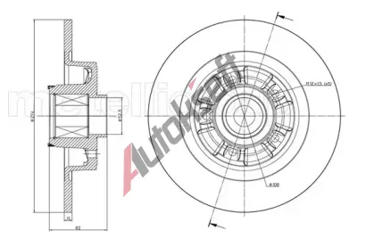 METELLI Brzdov kotou - 274 mm MT 23-0692, 23-0692