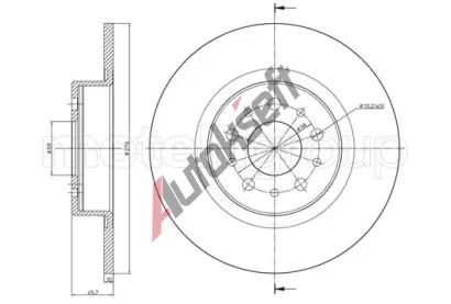 METELLI Brzdov kotou - 276 mm MT 23-0698C, 23-0698C