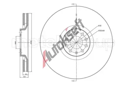 METELLI Brzdov� kotou� - 321 mm MT 23-0705C, 23-0705C