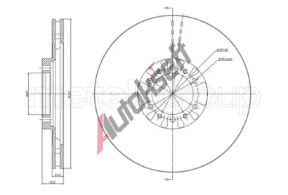 METELLI Brzdov kotou - 314 mm MT 23-0709, 23-0709