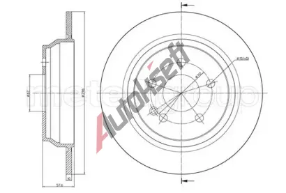 METELLI Brzdov kotou - 296 mm MT 23-0712, 23-0712