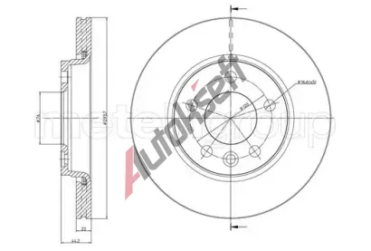 METELLI Brzdov kotou - 294 mm MT 23-0728, 23-0728
