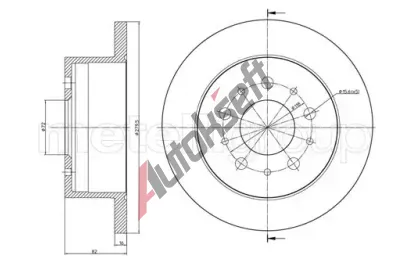 METELLI Brzdov kotou - 280 mm MT 23-0731, 23-0731