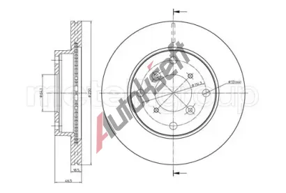 METELLI Brzdov kotou - 250 mm MT 23-0757, 23-0757