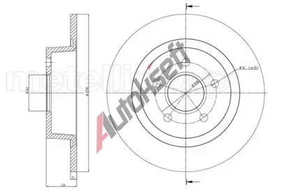 METELLI Brzdov kotou - 277 mm MT 23-0761C, 23-0761C