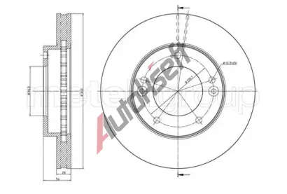 METELLI Brzdov kotou - 302 mm MT 23-0776C, 23-0776C