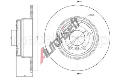 METELLI Brzdov kotou - 324 mm MT 23-0782C, 23-0782C
