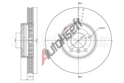 METELLI Brzdov kotou - 332 mm MT 23-0784C, 23-0784C