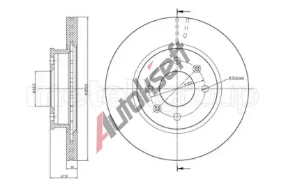 METELLI Brzdov kotou - 256 mm MT 23-0788, 23-0788